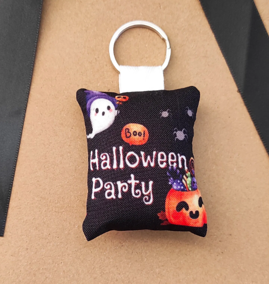 Μπρελόκ μαξιλαράκι "Halloween Party Boo" δωράκι για πάρτι